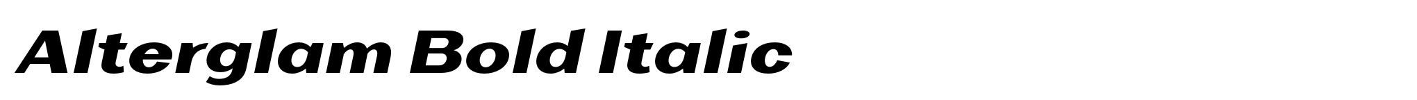 Alterglam Bold Italic image